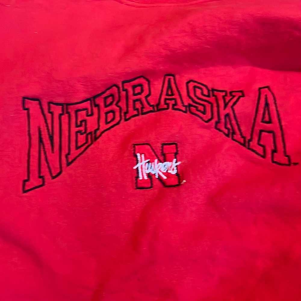 Nebraska stitched sweater